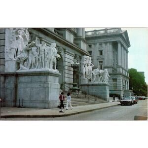 Pennsylvania Postcard: George Grey Barnard Statues At Capitol